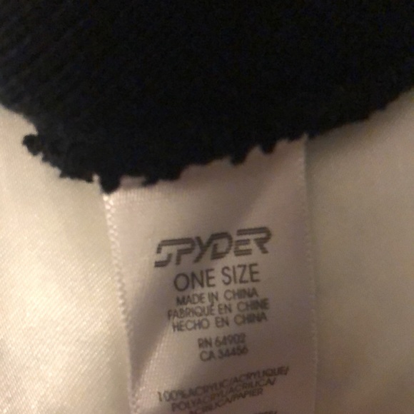 Spyder winter Black Beenie Hat - Picture 4 of 5